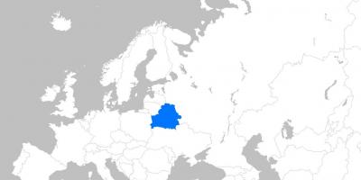 Kort over Hviderusland europa