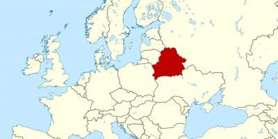 Hviderusland placering på verdenskortet