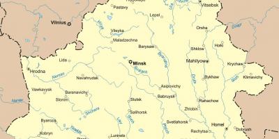Kort over hviderusland